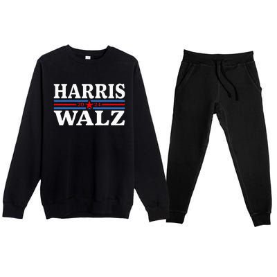 Harris Waltz 2024 Election Kamala Harris Tim Waltz 2024 Premium Crewneck Sweatsuit Set