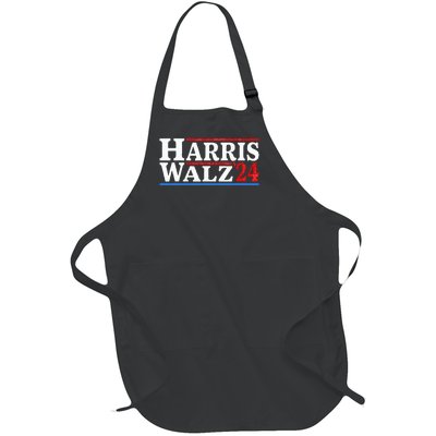 Harris Walz 2024 Election Kamala Harris Tim Waltz 2024 Full-Length Apron With Pockets