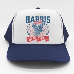 Harris Walz 2024 Election President Kamala Harris Tim Waltz Trucker Hat