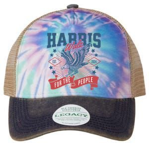 Harris Walz 2024 Election President Kamala Harris Tim Waltz Legacy Tie Dye Trucker Hat