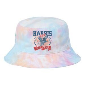 Harris Walz 2024 Election President Kamala Harris Tim Waltz Tie Dye Newport Bucket Hat