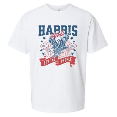 Harris Walz 2024 Election President Kamala Harris Tim Waltz Sueded Cloud Jersey T-Shirt