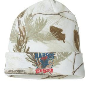 Harris Walz 2024 Election President Kamala Harris Tim Waltz Kati Licensed 12" Camo Beanie