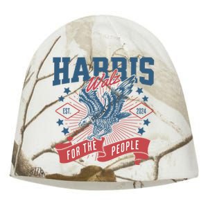 Harris Walz 2024 Election President Kamala Harris Tim Waltz Kati - Camo Knit Beanie