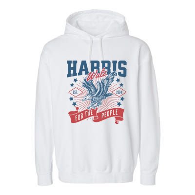 Harris Walz 2024 Election President Kamala Harris Tim Waltz Garment-Dyed Fleece Hoodie