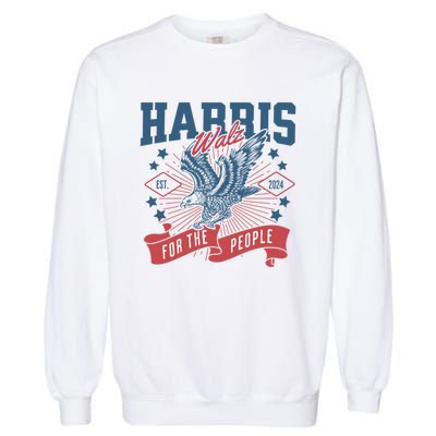 Harris Walz 2024 Election President Kamala Harris Tim Waltz Garment-Dyed Sweatshirt