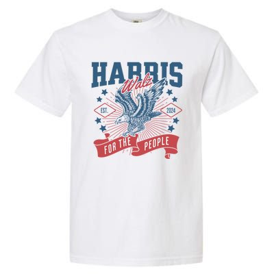 Harris Walz 2024 Election President Kamala Harris Tim Waltz Garment-Dyed Heavyweight T-Shirt