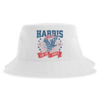 Harris Walz 2024 Election President Kamala Harris Tim Waltz Sustainable Bucket Hat