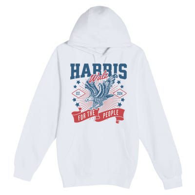 Harris Walz 2024 Election President Kamala Harris Tim Waltz Premium Pullover Hoodie