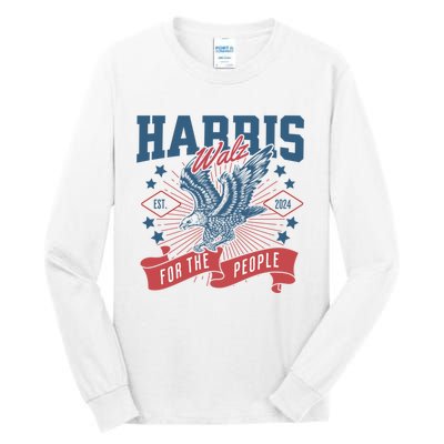 Harris Walz 2024 Election President Kamala Harris Tim Waltz Tall Long Sleeve T-Shirt