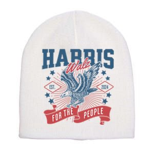 Harris Walz 2024 Election President Kamala Harris Tim Waltz Short Acrylic Beanie