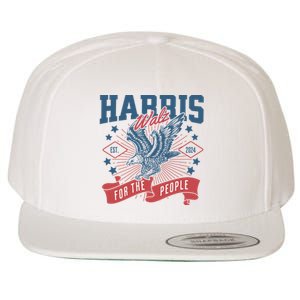 Harris Walz 2024 Election President Kamala Harris Tim Waltz Wool Snapback Cap