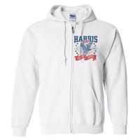 Harris Walz 2024 Election President Kamala Harris Tim Waltz Full Zip Hoodie