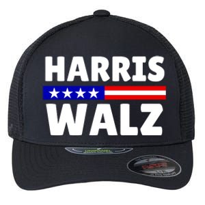 Harris Walz 2024 Election Logo Flexfit Unipanel Trucker Cap