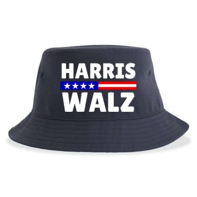 Harris Walz 2024 Election Logo Sustainable Bucket Hat