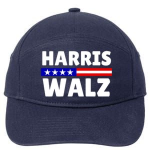 Harris Walz 2024 Election Logo 7-Panel Snapback Hat