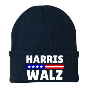 Harris Walz 2024 Election Logo Knit Cap Winter Beanie