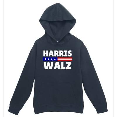 Harris Walz 2024 Election Logo Urban Pullover Hoodie