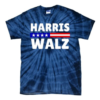 Harris Walz 2024 Election Logo Tie-Dye T-Shirt