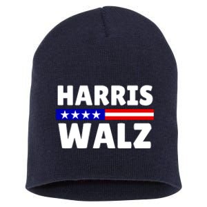 Harris Walz 2024 Election Logo Short Acrylic Beanie