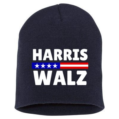 Harris Walz 2024 Election Logo Short Acrylic Beanie