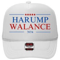 Harump Wallace 2024 High Crown Mesh Back Trucker Hat