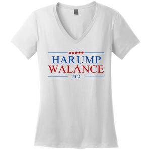 Harump Wallace 2024 Women's V-Neck T-Shirt