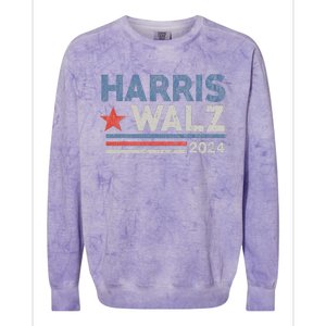 Harris Waltz 2024 Election Kamala Harris Tim Waltz Colorblast Crewneck Sweatshirt