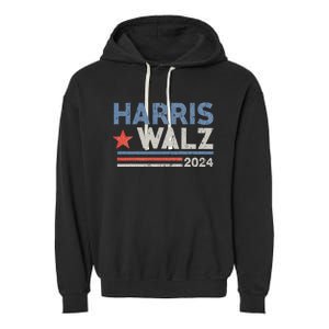 Harris Waltz 2024 Election Kamala Harris Tim Waltz Garment-Dyed Fleece Hoodie