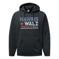 Harris Waltz 2024 Election Kamala Harris Tim Waltz Performance Fleece Hoodie