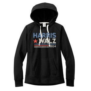 Harris Waltz 2024 Election Kamala Harris Tim Waltz Women's Fleece Hoodie