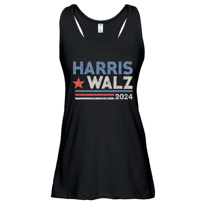 Harris Waltz 2024 Election Kamala Harris Tim Waltz Ladies Essential Flowy Tank