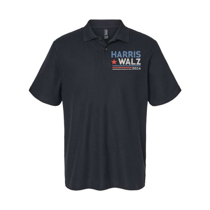 Harris Waltz 2024 Election Kamala Harris Tim Waltz Softstyle Adult Sport Polo