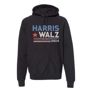 Harris Waltz 2024 Election Kamala Harris Tim Waltz Premium Hoodie