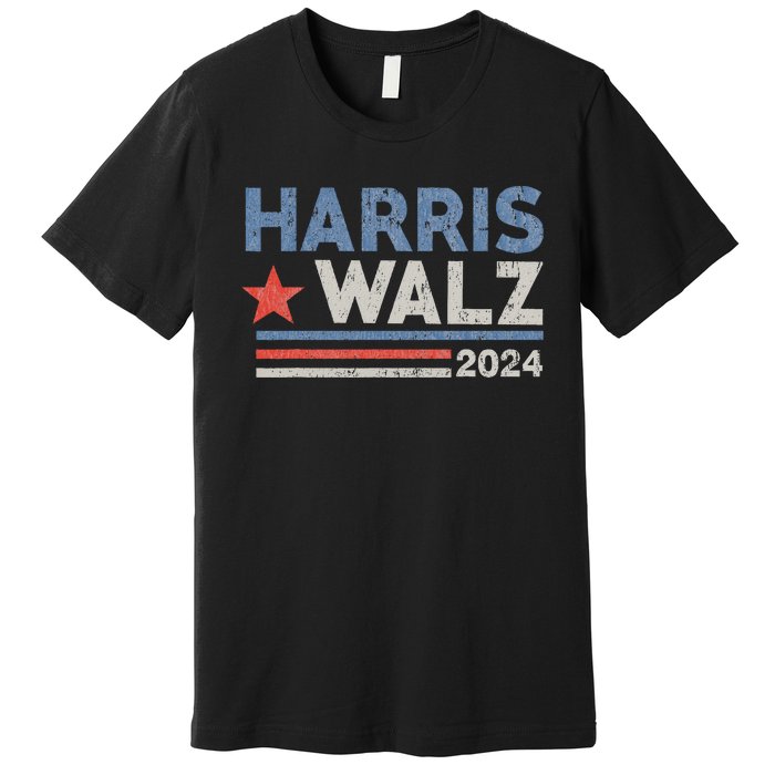 Harris Waltz 2024 Election Kamala Harris Tim Waltz Premium T-Shirt