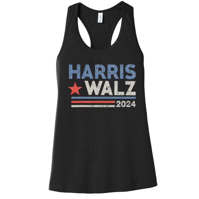 Harris Waltz 2024 Election Kamala Harris Tim Waltz Women's Racerback Tank