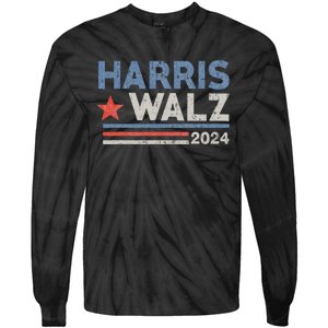 Harris Waltz 2024 Election Kamala Harris Tim Waltz Tie-Dye Long Sleeve Shirt