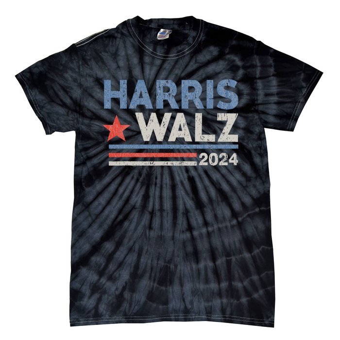 Harris Waltz 2024 Election Kamala Harris Tim Waltz Tie-Dye T-Shirt