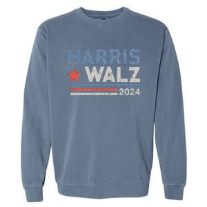 Harris Waltz 2024 Election Kamala Harris Tim Waltz Garment-Dyed Sweatshirt