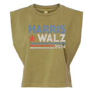 Harris Waltz 2024 Election Kamala Harris Tim Waltz Garment-Dyed Women's Muscle Tee