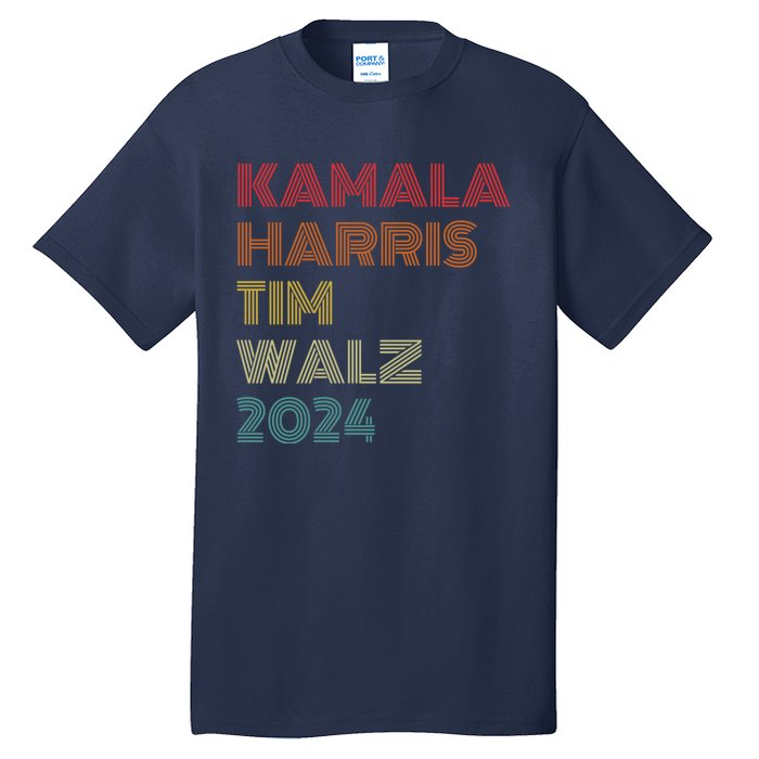 Harris Walz 2024 Kamala Harris Tim Walz Waltz Vintage Style Tall T-Shirt