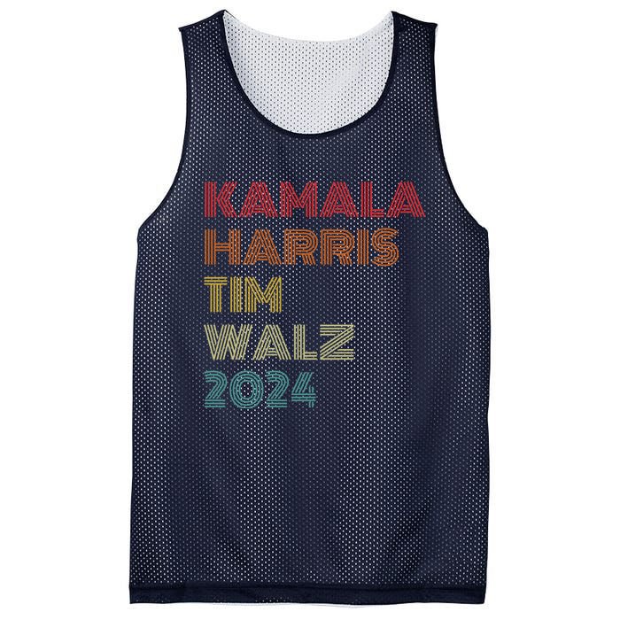 Harris Walz 2024 Kamala Harris Tim Walz Waltz Vintage Style Mesh Reversible Basketball Jersey Tank