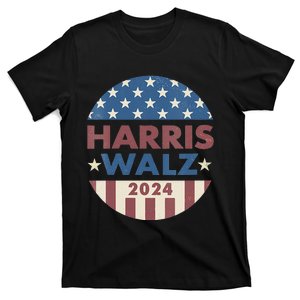 Harris Walz 2024 Kamala Harris 2024 Tim Walz 2024 Usa Flag T-Shirt