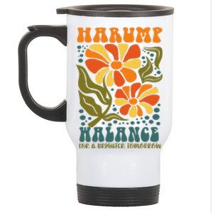 Harump Wallace 2024 Harris Trump Walz Vance Funny Stainless Steel Travel Mug