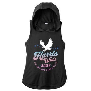 Harris Walz 2024 Election Vote Blue Kamala Walz 2024 Ladies PosiCharge Tri-Blend Wicking Draft Hoodie Tank