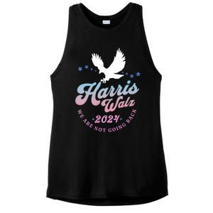 Harris Walz 2024 Election Vote Blue Kamala Walz 2024 Ladies PosiCharge Tri-Blend Wicking Tank