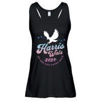 Harris Walz 2024 Election Vote Blue Kamala Walz 2024 Ladies Essential Flowy Tank