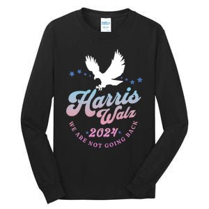 Harris Walz 2024 Election Vote Blue Kamala Walz 2024 Tall Long Sleeve T-Shirt