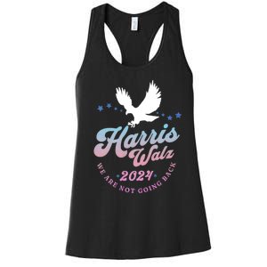 Harris Walz 2024 Election Vote Blue Kamala Walz 2024 Women's Racerback Tank