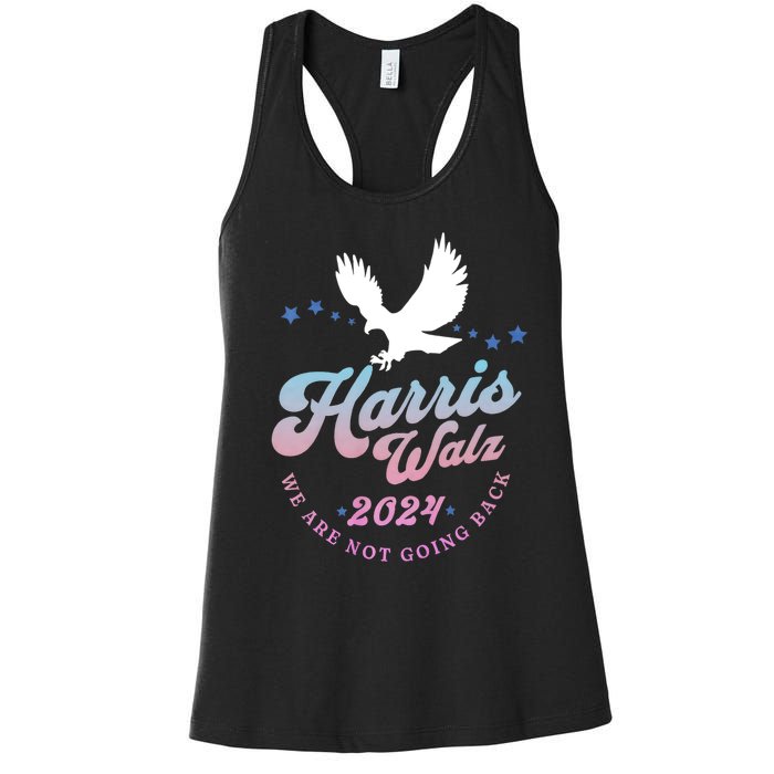 Harris Walz 2024 Election Vote Blue Kamala Walz 2024 Women's Racerback Tank